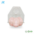 3 holes clear small plastic chicken egg tray packaging container carton box